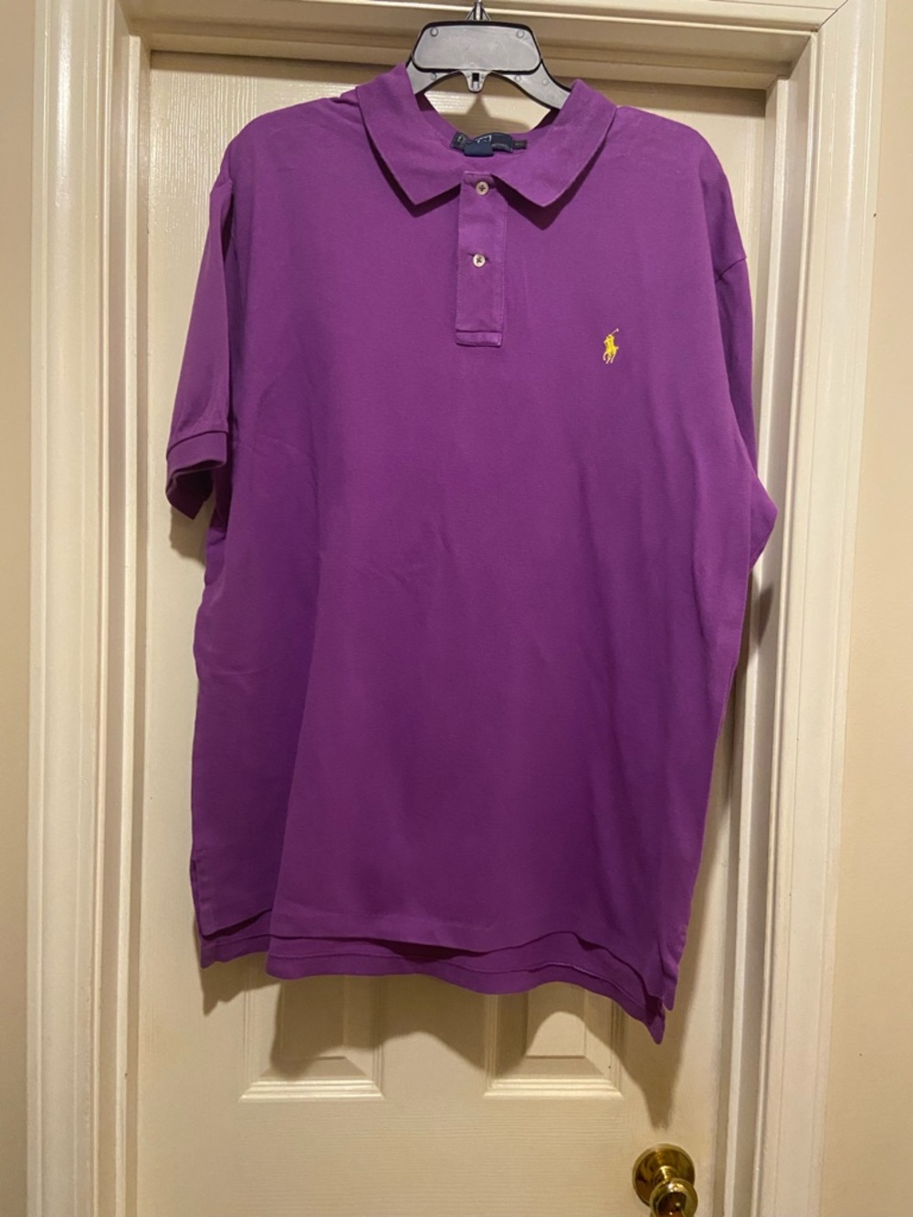 Ralph Lauren Purple Polo with Yellow Pony